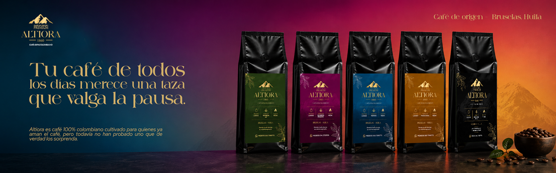 Cinco variedades Altiora para disfrutar una pausa de café